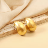 Water Drop Oval Earrings 19.5*32mm