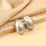 Water Drop Oval Earrings 19.5*32mm