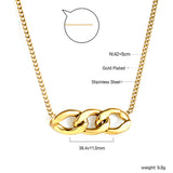 Chain pendant 36.4*11.5mm necklace 42+5cm