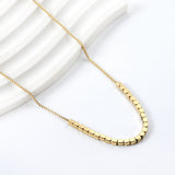 Small square accessories 2.8*2.5mm necklace 45+5cm