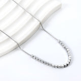 Small square accessories 2.8*2.5mm necklace 45+5cm