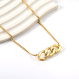 Chain pendant 36.4*11.5mm necklace 42+5cm