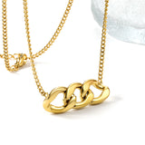 Chain pendant 36.4*11.5mm necklace 42+5cm