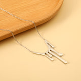 Drop Wax Pendant 23*38.8mm Necklace 45+5cm