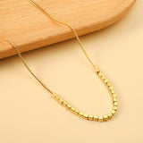 Small square accessories 2.8*2.5mm necklace 45+5cm