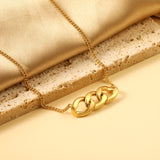 Chain pendant 36.4*11.5mm necklace 42+5cm