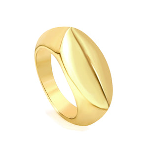 Exaggerated and highly personalized sleek ring