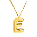 A~Z Bubble Letter Pendant Necklace 45+5cm