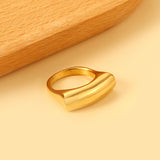 Exaggerated Hammered Cylindrical Ring