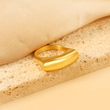 Exaggerated Hammered Cylindrical Ring