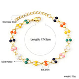 Color Oil U-shaped Bracelet 17+3cm