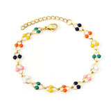 Color Oil U-shaped Bracelet 17+3cm