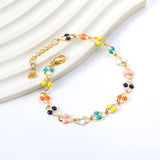 Color Oil U-shaped Bracelet 17+3cm