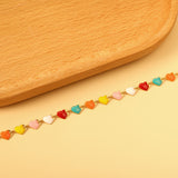 Colorful Oil Heart Bracelet 18+3cm