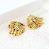 31.2*24.7mm threaded winged stud earrings