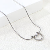 2*17.5*15.5mm heart shape hollow pendant necklace 41+4cm