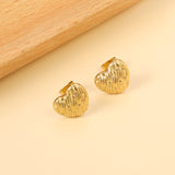 Heart with Braided Face Earrings 13.3*12mm