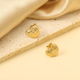 Heart with Braided Face Earrings 13.3*12mm