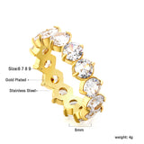 New white stone ring female light luxury sense of high class with elegant temperament metal wind