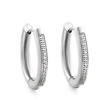 Oval Earrings with Diamonds 20.6*25.8mm