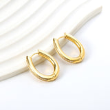 Oval Earrings with Diamonds 20.6*25.8mm