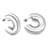 10*30.8mm stud earrings steel color