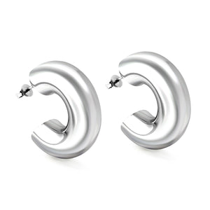 10*30.8mm stud earrings steel color