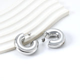 C-shaped earrings 10.5*31mm