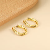 Oval Earrings with Diamonds 20.6*25.8mm