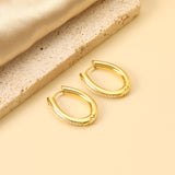 Oval Earrings with Diamonds 20.6*25.8mm