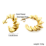 C-shaped spiral ear clips 7.6*36.5mm