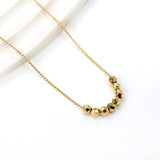 8 diamond beads 4mm necklace 40+5cm