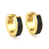 Thickness 2.2*Width 4*Inner Diameter 9mm Earrings Sticky White/Black/Pink/Light Blue/Orange/Green/Coffee Leather Gold Color