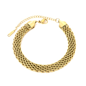 2.6*8.2mm Braided Mesh Bracelet 17+5cm