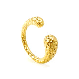 H7mm pitted ring, gold color