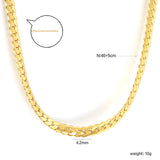 Two Strand Braided Necklace 4.2mm*40+5cm