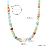 4.5*2.5mm Round Flat Imitation Shoushan Stone+3mm Square+8.2*9.5mm Freshwater Pearls Necklace 35+7cm+6mm Round Necklace GOLDEN