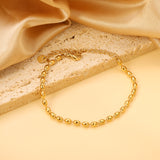 3.2*5mm Wheat Beads Bracelet 17+5cm