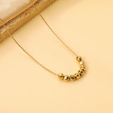 8 diamond beads 4mm necklace 40+5cm