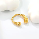 H7mm pitted ring, gold color