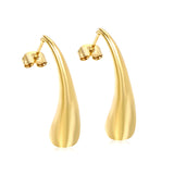 Long Teardrop Earrings 8*30mm Steel & Gold Color