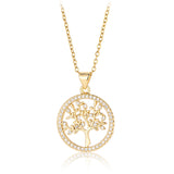 Exquisite Gold - Plated Tree - of - Life Pendant Necklace - Customize only