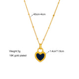 Charming Gold - toned Heart - pendant Necklace and Earring Set - Customize only