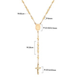 1-Golden Jesus Chain-6MM