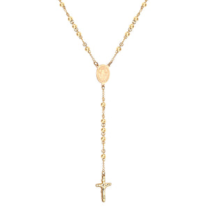 1-Golden Jesus Chain-6MM