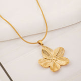 Dainty Silver - toned Flower - shaped Pendant Layered Necklaces - Customize only