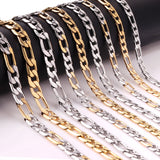 Fashion 6mm & 8mm &10mm Mixed Color & Gold & Steel Color Long Necklace DIY Matching Chain