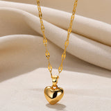 Charming Gold - toned Heart - shaped Pendant Necklace - Customize only