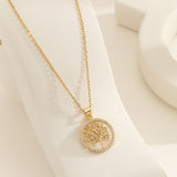 Exquisite Gold - Plated Tree - of - Life Pendant Necklace - Customize only