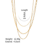 Glamorous Layered Gold - Link Necklaces - Customize only